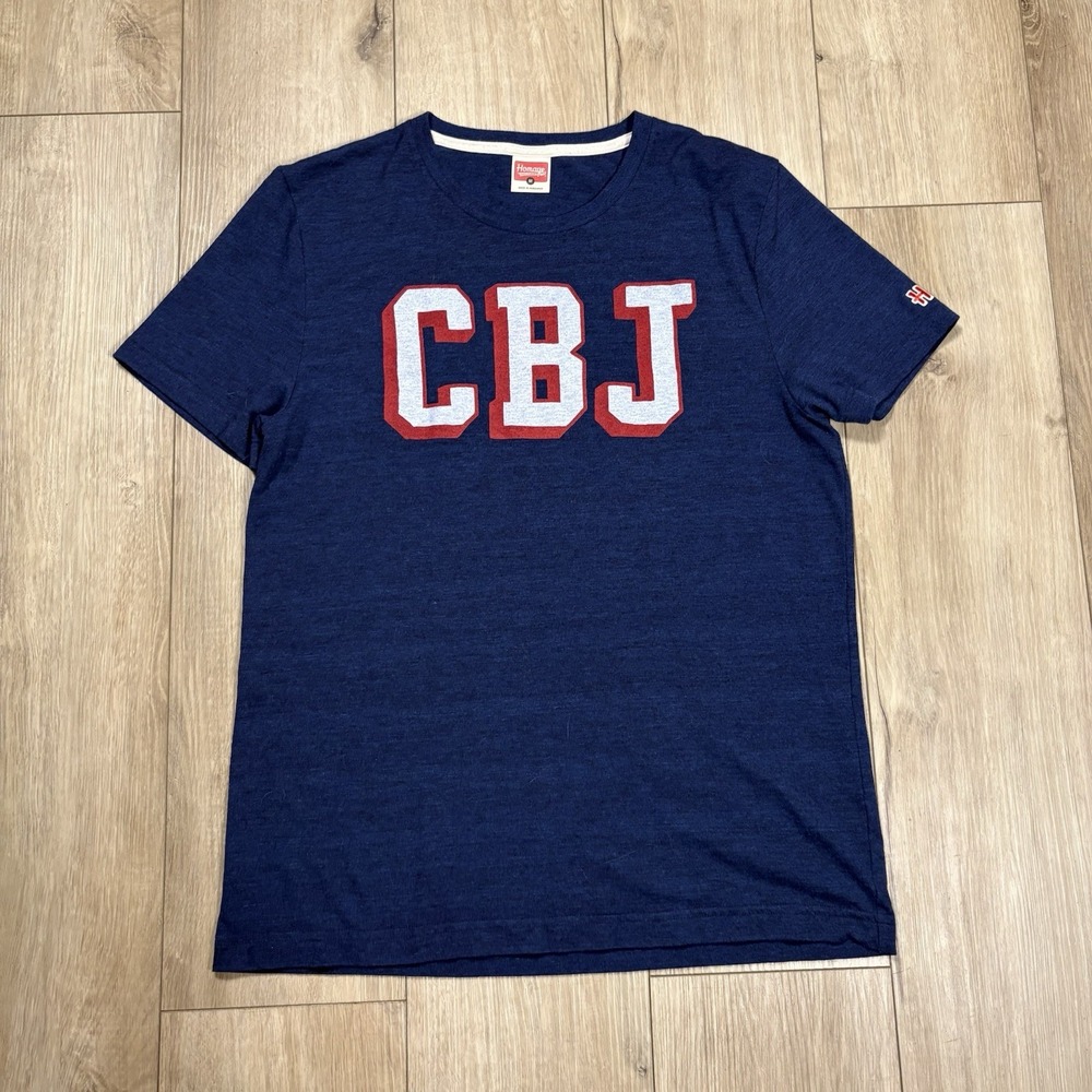 Homage Columbus Blue Jackets CBJ‎ Shirt Medium Short Sleeve
